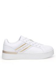 Eva Minge Sneakersy WYL3796-1 Biały. Białe obuwie sportowe damskie Eva Minge, z materiału, bez zapięcia. Za 169.99 zł.