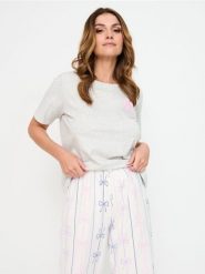 Piżama dwuczęściowa - szary. Szare piżamy damskie Sinsay, bez wzorów, bez ramiączek. W wyprzedaży za 22.99 zł.