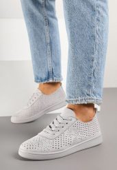 Szare Sneakersy Ażurowe Sznurowane Telalina. Szare obuwie sportowe damskie Born2be, bez zapięcia. Za 79.99 zł.