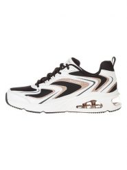 Skechers Sneakersy "Tres-Air Uno" w kolorze złoto-biało-czarnym rozmiar: 36,5. Białe obuwie sportowe damskie Skechers, bez zapięcia. Za 215.21 zł.