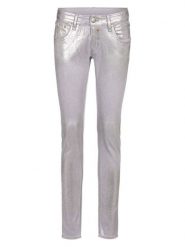 Herrlicher Spodnie w kolorze srebrnym rozmiar: W28/L32. Szare spodnie materiałowe damskie Herrlicher, bez wzorów, z materiału. Za 217.99 zł.