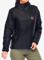 Kurtka ocieplana damska Fjallraven Expedition X-latt Hoodie. Czarne kurtki damskie Fjällräven, na zimę, l, bez wzorów, z poliamidu, bez kaptura. Za 889.89 zł.