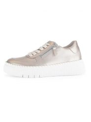Gabor Skórzane sneakersy w kolorze beżowym rozmiar: 38,5. Brązowe obuwie sportowe damskie Gabor, bez zapięcia. Za 193.70 zł.