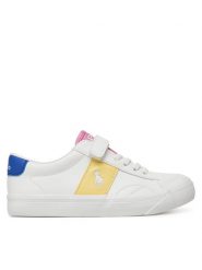 Polo Ralph Lauren Sneakersy Ryley Ps RL02450101 Biały. Białe buty sportowe dziewczęce Polo Ralph Lauren, bez wzorów, ze skóry, bez zapięcia. Za 199.99 zł.