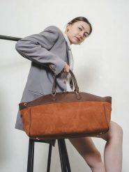 Christian Laurier Skórzana torba podróżna w kolorze jasnobrązowo-brązowym - 46 x 28 x 20 cm rozmiar: onesize. Brązowe torby podróżne Christian Laurier, bez wzorów, z materiału. Za 347.99 zł.