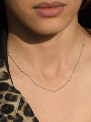 DIAMANTA Złoty naszyjnik "Sunshine" z diamentami - dł. 42 cm rozmiar: onesize. Szare naszyjniki damskie DIAMANTA, z diamentem, złote. Za 2,240.99 zł.