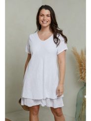 Curvy Lady Sukienka w kolorze białym rozmiar: 44/46. Białe sukienki damskie Curvy Lady, bez wzorów, klasyczne, bez ramiączek. Za 159.59 zł.