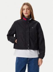 Tommy Jeans Kurtka przejściowa Essential DW0DW20439 Czarny Regular Fit. Czarne kurtki damskie Tommy Jeans, xxs, bez wzorów, z jeansu, bez kaptura. Za 349.99 zł.