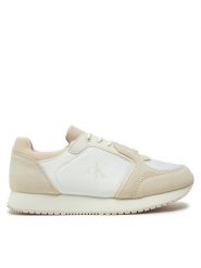 Calvin Klein Jeans Sneakersy Runner Laceup Low Mg Media YW0YW01644 Écru. Obuwie sportowe damskie Calvin Klein Jeans, z jeansu, bez zapięcia. Za 309.99 zł.