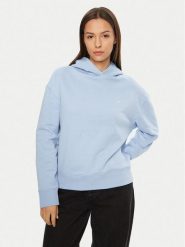 Calvin Klein Bluza K20K208126 Błękitny Regular Fit. Niebieskie bluzy damskie Calvin Klein, xxl, bez wzorów, z bawełny, bez kaptura. Za 239.99 zł.
