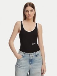 Karl Lagerfeld Jeans Body A2W17021 Czarny Slim Fit. Czarne body i gorsety Karl Lagerfeld Jeans, bez wzorów, z bawełny. Za 290.99 zł.