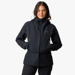 Kurtka narciarska damska Swedemount Lofoten 3L Shell Jacket wodoodporna. Czarne kurtki damskie SWEDEMOUNT, l, bez wzorów, bez kaptura. W wyprzedaży za 809.99 zł.