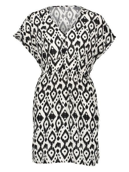 ONLY Sukienka w kolorze kremowo-czarnym rozmiar: M. Czarne sukienki damskie Only, bez wzorów, z wiskozy, bez ramiączek. Za 57.20 zł.