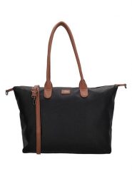 Charm Torebka w kolorze czarno-brązowym - 51 x 33 x 14,5 cm rozmiar: onesize. Czarne torby na laptopa Charm, bez wzorów, z materiału. Za 152.99 zł.