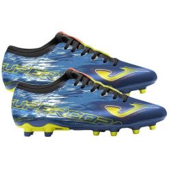 Buty piłkarskie korki Joma Supercopa treningowe lanki ze skarpetą FG. Niebieskie obuwie sportowe damskie Joma, bez zapięcia, do piłki nożnej. W wyprzedaży za 229.25 zł.