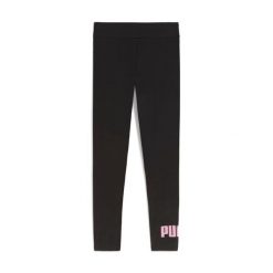 Legginsy długie Puma ESS 2 COLOR No.1 Logo - czarne. Czarne legginsy damskie Puma, bez wzorów, z bawełny. Za 79.43 zł.
