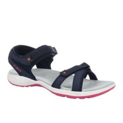 Sandały CMP Adib Hiking 39Q9536N950 niebieskie. Niebieskie sandały damskie bez wzorów, z materiału, z otwartym noskiem, bez obcasa, bez zapięcia. Za 283.98 zł.