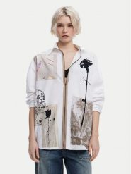 Desigual Koszula Recortes 25SWCW23 Biały Relaxed Fit. Białe koszule damskie Desigual, l, bez wzorów, z bawełny, bez kołnierzyka, bez ramiączek. Za 229.99 zł.