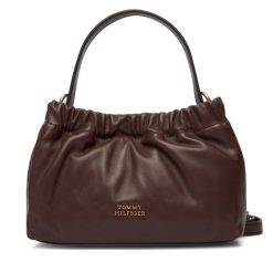 Torebka Tommy Hilfiger. Brązowe torebki klasyczne damskie Tommy Hilfiger, bez dodatków. Za 699.99 zł.