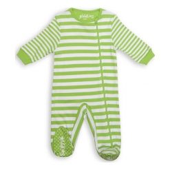 Pajacyk Greenery Stripe 6-12 m. Zielone śpiochy niemowlęce Juddlies. Za 48.17 zł.