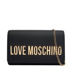 Torebka LOVE MOSCHINO. Czarne torebki wieczorowe damskie Love Moschino, bez wzorów, bez dodatków. Za 699.99 zł.