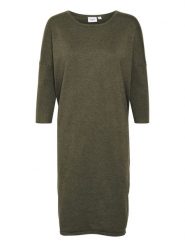SAINT TROPEZ Sukienka "Saint Tropez" w kolorze khaki rozmiar: M. Brązowe sukienki damskie Saint Tropez, bez wzorów, bez ramiączek. Za 114.17 zł.