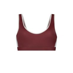 Damski premium sportowy bikini top do pływania & surfingu - Czerwony. Czerwone bikini WALLIEN, bez wzorów. Za 339.00 zł.