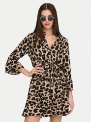 ONLY Sukienka letnia Athena 15219486 Biały Regular Fit. Białe sukienki damskie Only, bez wzorów, z syntetyku, bez ramiączek. Za 109.99 zł.