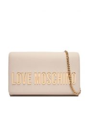 LOVE MOSCHINO Torebka JC4103PP0NKD0110 Écru. Torebki wieczorowe damskie Love Moschino, bez wzorów, ze skóry, bez dodatków. Za 569.99 zł.