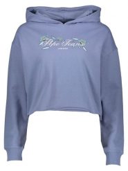 Pepe Jeans Bluza w kolorze niebieskim rozmiar: XS. Niebieskie bluzy damskie Pepe Jeans, xs, bez wzorów, z jeansu, z kapturem. Za 122.96 zł.