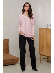 Soft Cashmere Sweter w kolorze jasnoróżowym rozmiar: 38/40. Różowe swetry klasyczne damskie Soft Cashmere, z kaszmiru, bez kołnierzyka. Za 104.99 zł.