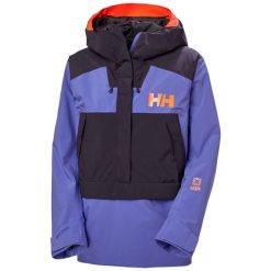 Damska kurtka narciarska Helly Hansen Powchaser Anorak. Fioletowe kurtki sportowe damskie Helly Hansen, na zimę, bez wzorów, bez kaptura. Za 1,063.00 zł.