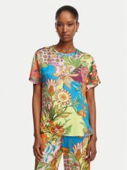 Liu Jo T-Shirt WA6512 T473A Kolorowy Regular Fit. T-shirty damskie Liu Jo, bez wzorów, z wiskozy, bez kołnierzyka. Za 559.99 zł.