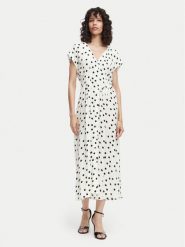 Vero Moda Sukienka letnia Elisa 10348019 Biały Regular Fit. Białe sukienki damskie Vero Moda, bez wzorów, z wiskozy, bez ramiączek. Za 183.99 zł.