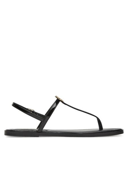 REPLAY Sandały GWF6A .000.C0001S Czarny. Czarne sandały damskie Replay, bez wzorów, ze skóry, bez obcasa, na płaskiej podeszwie, bez zapięcia. Za 409.99 zł.