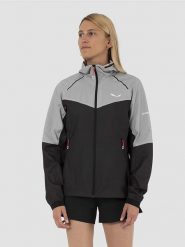Salewa Kurtka funkcyjna "Pedroc PTX" w kolorze antracytowo-szarym rozmiar: 40. Czarne kurtki sportowe damskie Salewa, m, bez wzorów, bez kaptura. Za 654.95 zł.
