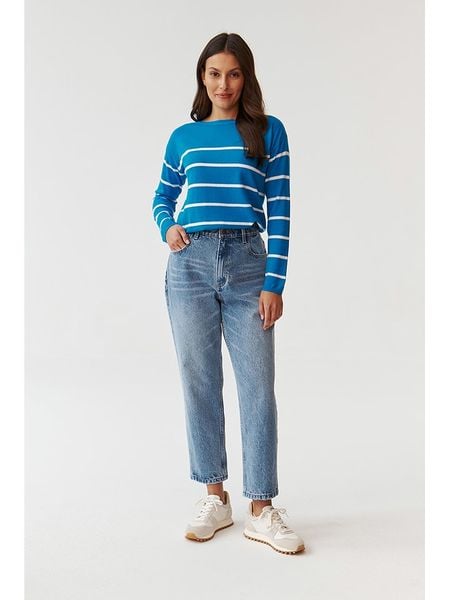 TATUUM Sweter w kolorze niebieskim rozmiar: M. Niebieskie swetry klasyczne damskie TATUUM, m, bez kołnierzyka. Za 104.95 zł.