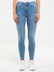 BIG STAR Dżinsy - Skinny fit - w kolorze błękitnym rozmiar: W30/L30. Niebieskie jeansy damskie Big Star, z podwyższonym stanem. Za 204.99 zł.