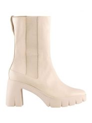 Högl Skórzane botki "Discovery" w kolorze beżowym rozmiar: 38,5. Brązowe botki damskie Högl, eleganckie, bez obcasa, bez zapięcia. Za 501.95 zł.