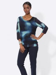 WITT WEIDEN Bluzka w kolorze granatowym rozmiar: 44. Niebieskie bluzki damskie WITT WEIDEN, bez wzorów, bez kołnierzyka, bez ramiączek. Za 65.07 zł.