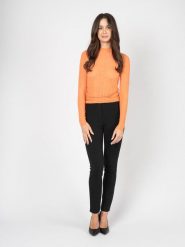 Patrizia Pepe Bluzka | 2C1548/A426 | Kobieta | Pomarańczowy. Brązowe bluzki damskie Patrizia Pepe, xs, bez wzorów, z elastanu, eleganckie, bez kołnierzyka, bez ramiączek. W wyprzedaży za 279.00 zł.