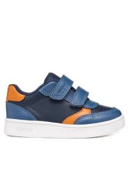 Geox Sneakersy B Eclyper Boy B555LA 000BC C0659 Granatowy. Niebieskie buty sportowe chłopięce Geox, ze skóry, bez zapięcia. Za 179.99 zł.