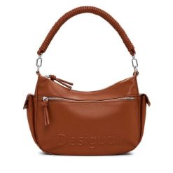 Torebka Desigual. Brązowe torebki klasyczne damskie Desigual, bez dodatków. Za 189.99 zł.