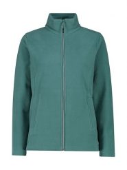 CMP Kurtka polarowa w kolorze zielonym rozmiar: 38. Zielone kurtki damskie CMP, bez wzorów, z materiału, bez kaptura. Za 100.75 zł.