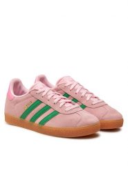 Adidas Sneakersy Gazelle J JP7128 Różowy. Czerwone buty sportowe dziewczęce Adidas, bez wzorów, ze skóry, bez zapięcia. Za 239.99 zł.