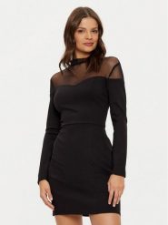 Morgan Sukienka koktajlowa 242-RMCLOU Czarny Slim Fit. Czarne sukienki damskie Morgan, bez wzorów, z wiskozy, wizytowe, bez ramiączek. Za 249.99 zł.