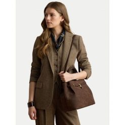 Torebka LAUREN RALPH LAUREN. Brązowe kuferki damskie Lauren Ralph Lauren, bez dodatków. Za 2,399.00 zł.