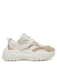 Armani Exchange Sneakersy XDX120 XV708 U626 Biały. Białe obuwie sportowe damskie Armani Exchange, ze skóry, bez zapięcia. Za 659.99 zł.