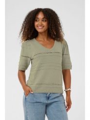 Kaffe Sweter w kolorze khaki rozmiar: L. Brązowe swetry klasyczne damskie Kaffe, l, bez kołnierzyka. Za 82.99 zł.