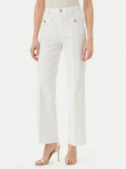 Guess Jeansy W5GA2J D5N71 Biały Wide Leg. Białe jeansy damskie Guess. Za 349.99 zł.